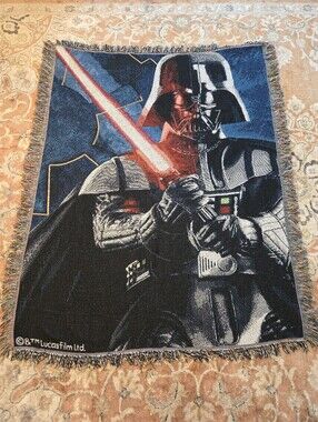 Star Wars Darth Vader Throw Blanket with Lightsaber